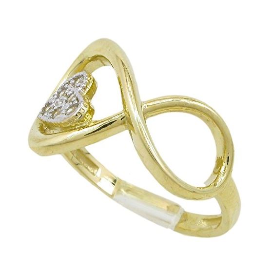 10K Yellow Gold womens wedding band engagement ring ASVJ29 1