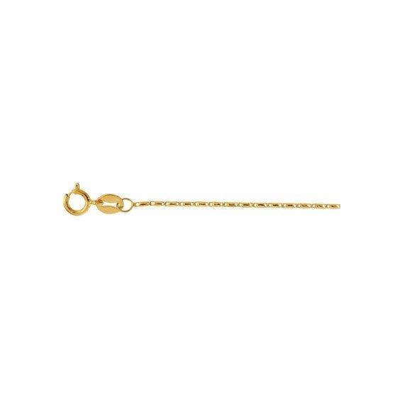 14K Yellow Gold 1.0mm wide Diamond Cut Lumina Pendant Chain with Lobster Clasp 1