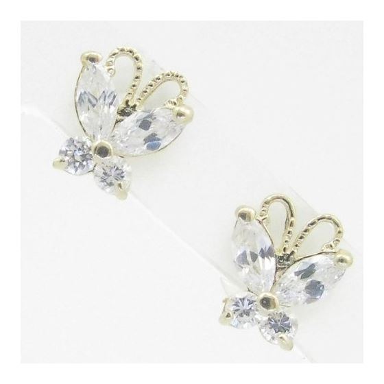 "14K Gold Earrings heart star flower dolphin penguin for Childeren