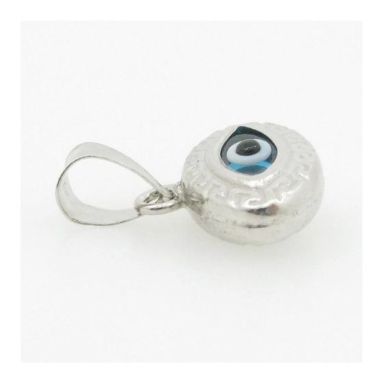 womens bp147 kabbalah evil eye .925 Sterling Silver good luck charm pendant 3