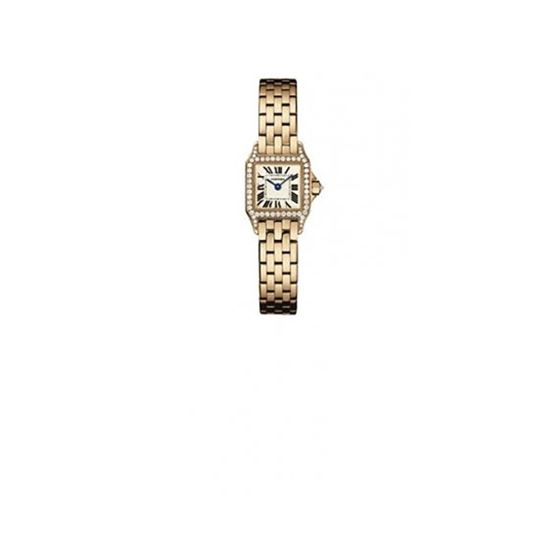 Cartier Santos Demoiselle Ladies Mini Solid Gold Watch WF9011Z8