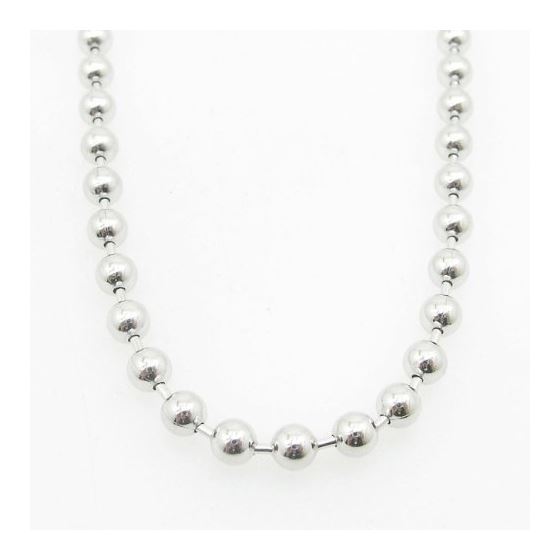 Mens .925 Italian Sterling Silver Ball Link Chain Length - 36 inches Width - 5mm 3
