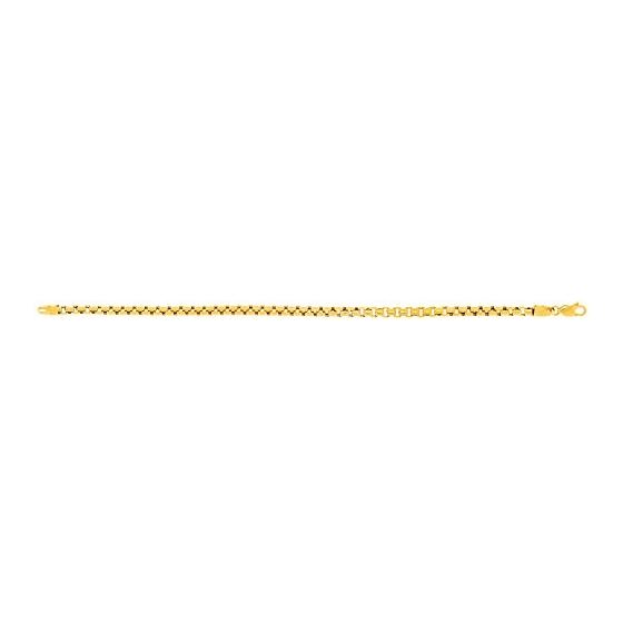 "14K Yellow Gold Round Box Chain 24"" inches long x wide"