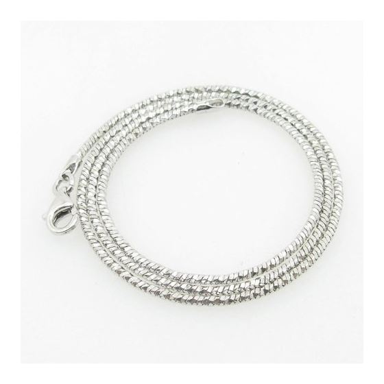 Ladies .925 Italian Sterling Silver Snake Link Chain Length - 16 inches Width - 1.5mm 1