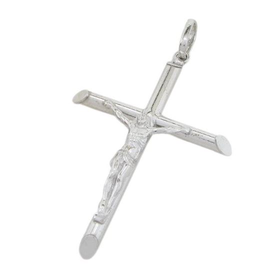 Jesus cut crucifix cross pendant SB33 46mm tall and 21mm wide 1