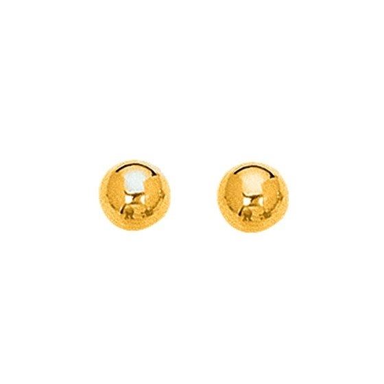 14kt Yellow Gold 8.0mm Shiny Ball Post Earring