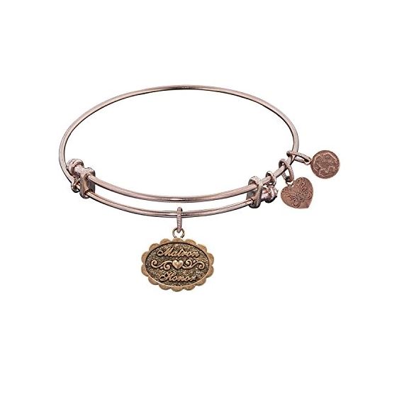 Angelica Ladies Celebrations and Milestones Collection Bangle Charm 7.25 Inches (Adjustable) PGEL102