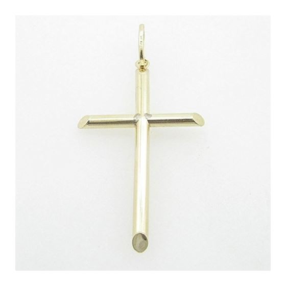 Mens 10K Solid Yellow Gold cross 3 Length - 2.17 inches Width - 1.10 inches 1