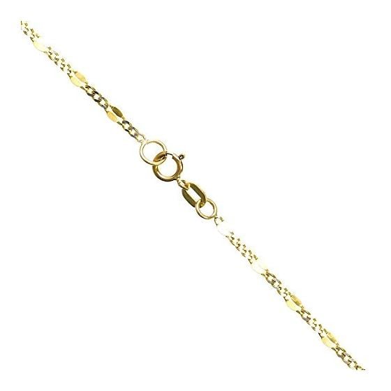 14K Diamond Cut Gold SOLID FANCY Chain - 20 Inches Long 1.9MM Wide 1