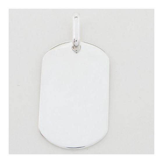 Plain dog tag pendant SB18 38mm tall and 19mm wide 3