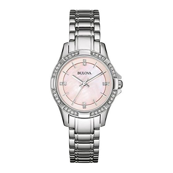 Women's Crystal Mother-Of-Pearl Dial Bracelet