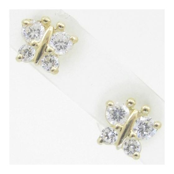 "14K Gold Earrings heart star flower dolphin penguin for Childeren