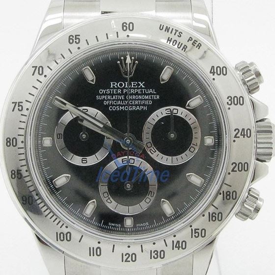 Rolex Daytona Black Index Dial Oyster Bracelet Mens Watch 1
