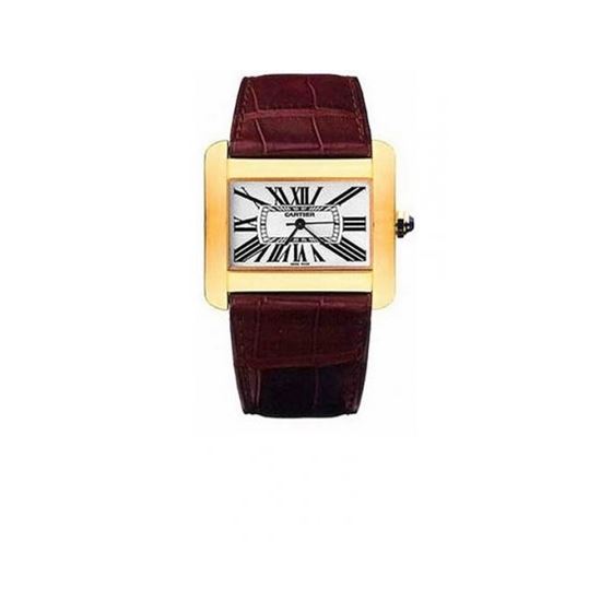 Cartier Tank Divan 18kt Yellow Gold Ladies Watch W6300556