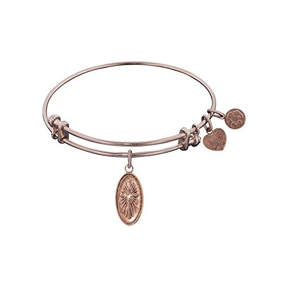 Angelica Ladies Religious Collection Bangle Charm 7.25 Inches (Adjustable) PGEL1079