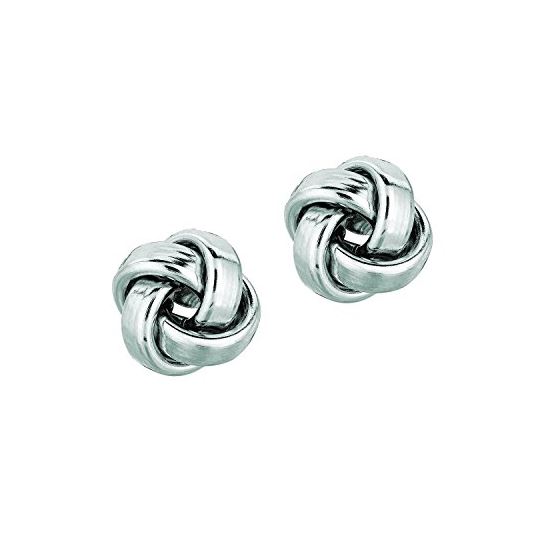 14K White Gold Ladies Post Earrings ER1252