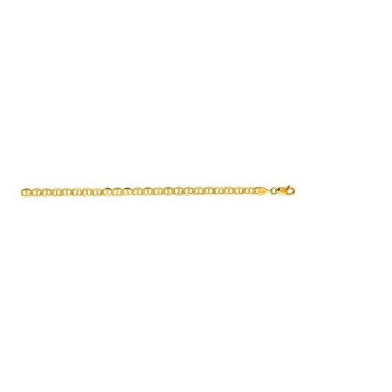 "14K Yellow Gold Mariner Chain 7"" inches long x4.5mm wide"