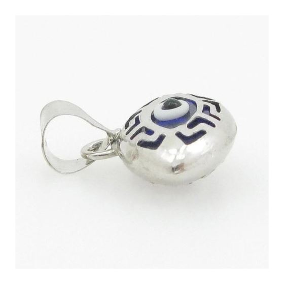 womens bp148 kabbalah evil eye .925 Sterling Silver good luck charm pendant 3