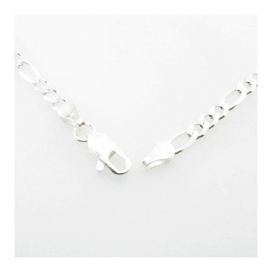 Silver Figaro link chain Necklace BDC93 3