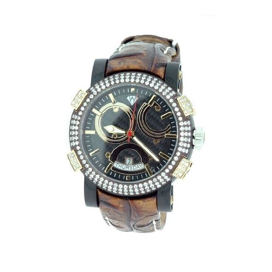 Titanium Automatic 3.50 Ct Diamond Mens Watch W312