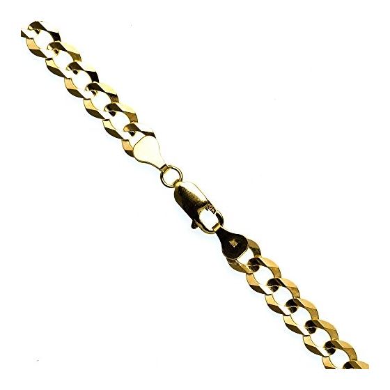 10K YELLOW Gold SOLID ITALY CUBAN Chain - 28 Inches Long 7.2MM Wide 1