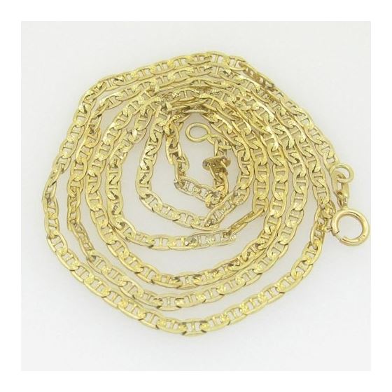 10K Yellow Gold mariner flat chain GC91 1