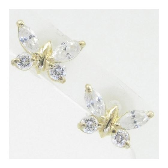 "14K Gold Earrings heart star flower dolphin penguin for Childeren