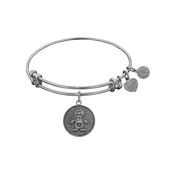 Angelica Ladies Mom and Family Collection Bangle Charm 7.25 Inches (Adjustable) WGEL1091