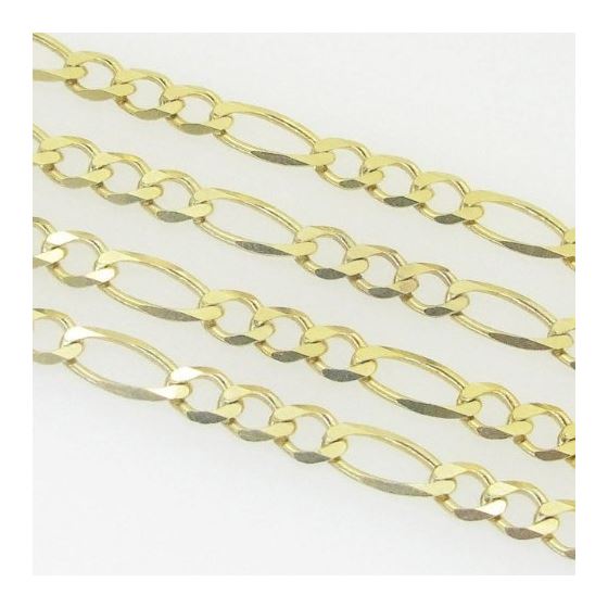 10K Yellow Gold figaro open chain GC83 3