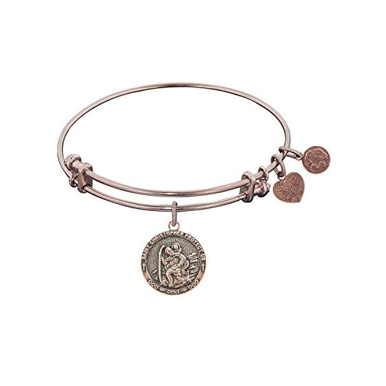 Angelica Ladies Spiritual Collection Bangle Charm 7.25 Inches (Adjustable) PGEL1087