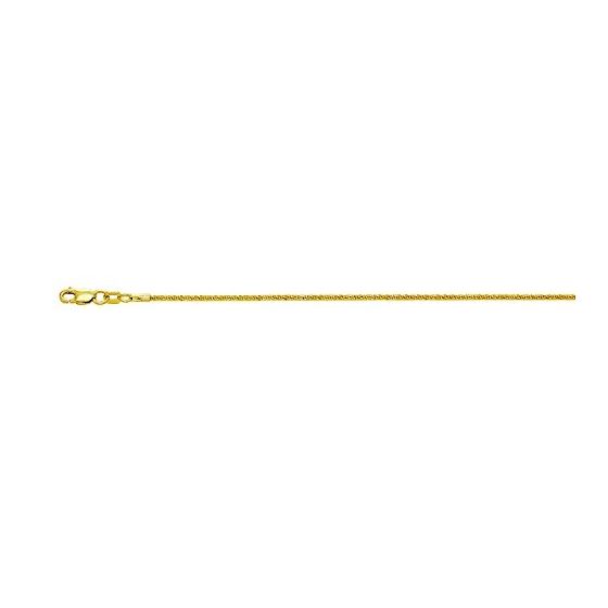 "10K Yellow Gold Sparkle Chain 16"" inches long x wide"