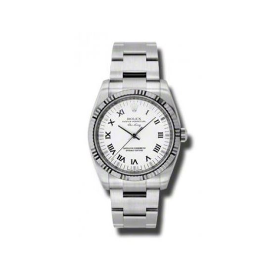 Rolex Watches  AirKing White Gold Fluted Bezel 114234 wro