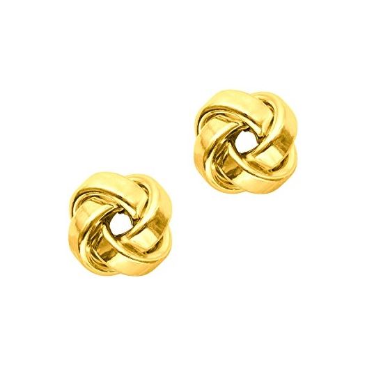 14K Yellow Gold Ladies Post Earrings ER960