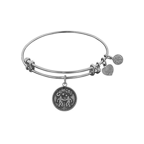 Angelica Ladies Zodiac Collection Bangle Charm 7.25 Inches (Adjustable) WGEL1061