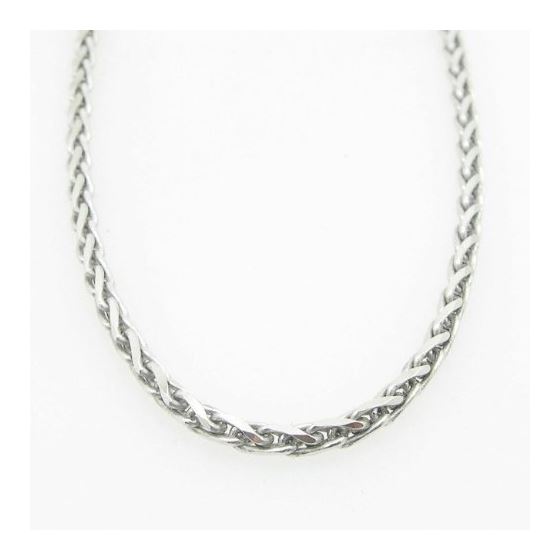 Mens .925 Italian Sterling Silver Wheat Link Chain Length - 30 inches Width - 2.5mm 3