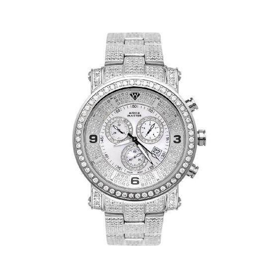 NEW! Men's Power One-Row Diamond Watch With Di