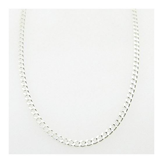 Silver Curb link chain Necklace BDC65 1