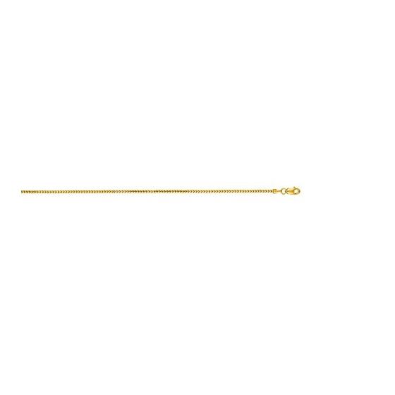 "14K Yellow Gold Ice Chain 18"" inches long x1.3mm wide"