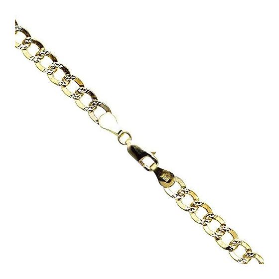 10K Diamond Cut Gold HOLLOW ITALY CUBAN Chain - 24 Inches Long 5.1MM Wide 1