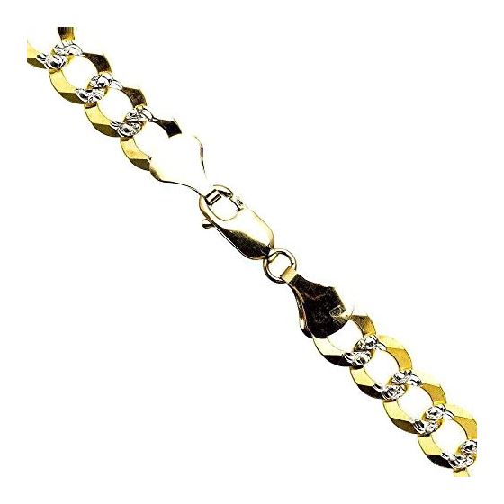 10K Diamond Cut Gold HOLLOW ITALY CUBAN Chain - 26 Inches Long 8.3MM Wide 1