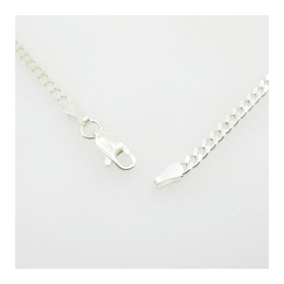 Silver Curb link chain Necklace BDC66 3