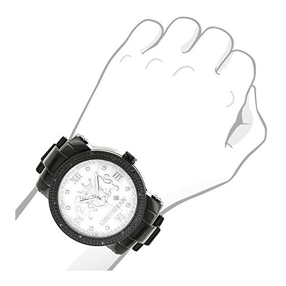 Designer Large Watches: Phantom Black Diamond Wa-3