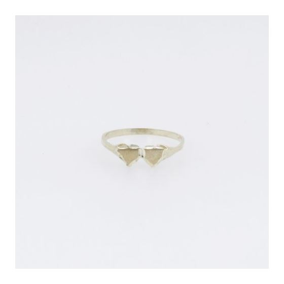 10k Yellow Gold 2 mini heart ring ajr58 Size: 6.75 3