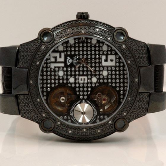Aqua Master Mens Automatic Diamond Watch 0.20ctw W2121 1