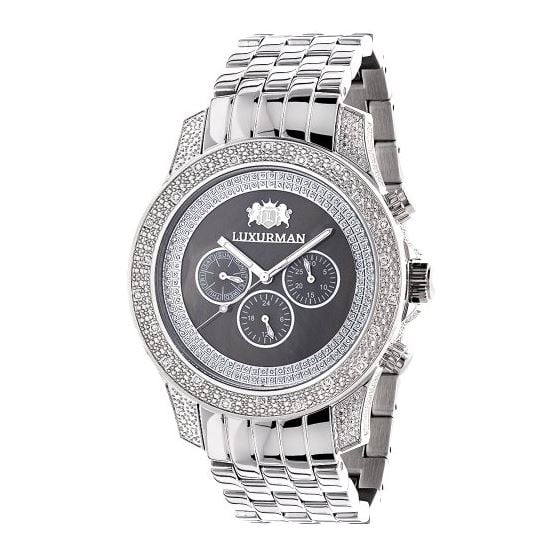 Mens Diamond Watch By LUXURMAN 0.50Ct