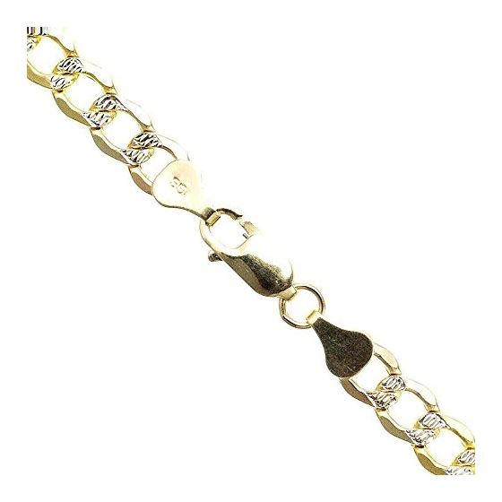 10K Diamond Cut Gold HOLLOW ITALY CUBAN Chain - 28 Inches Long 6.7MM Wide 1