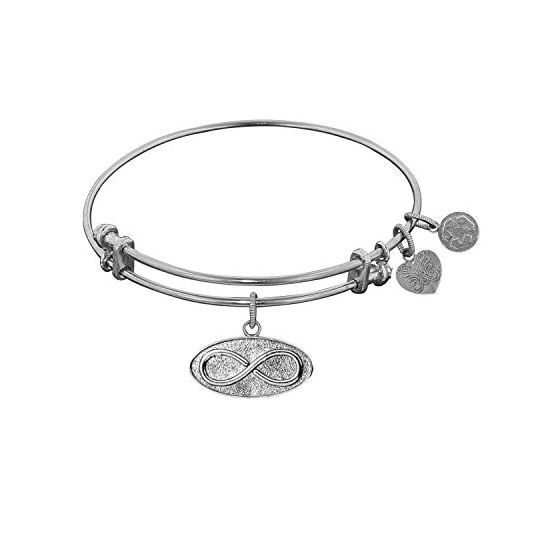 Angelica Ladies Inspirational Collection Bangle Charm 7.25 Inches (Adjustable) WGEL1076