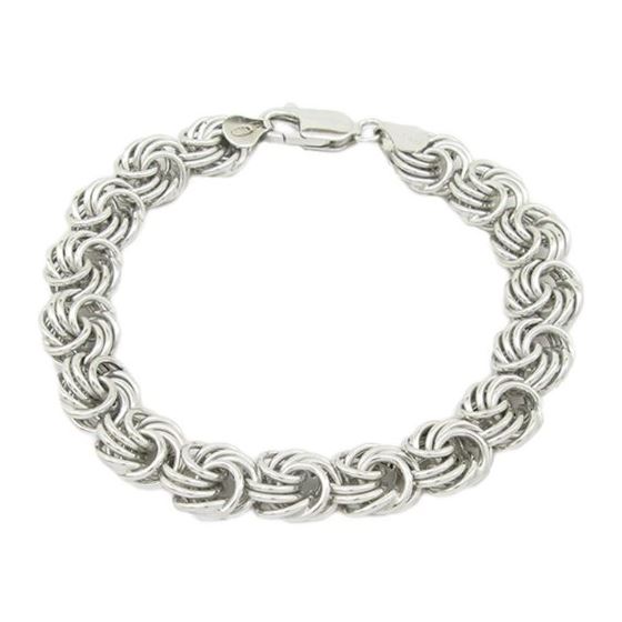 Womens Sterling silver Rolo bracelet 1