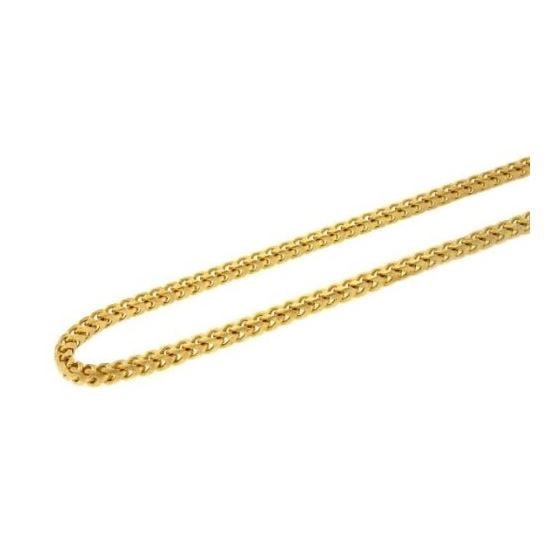 "10K YELLOW Gold HOLLOW FRANCO Chain 32 Inches Long