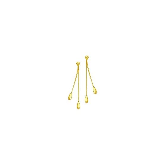 14K Yellow Gold Ladies Drop Earrings ER226